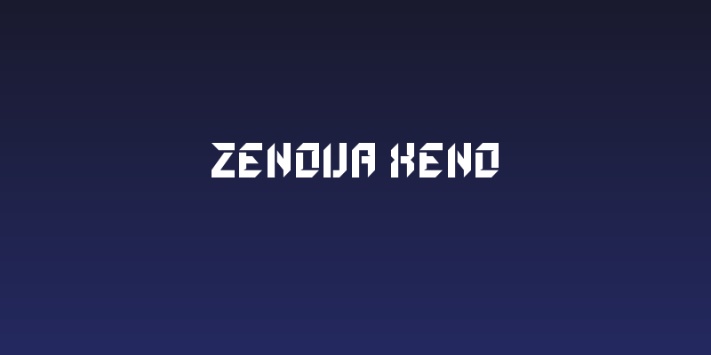 ZENOVA XENO Social Header