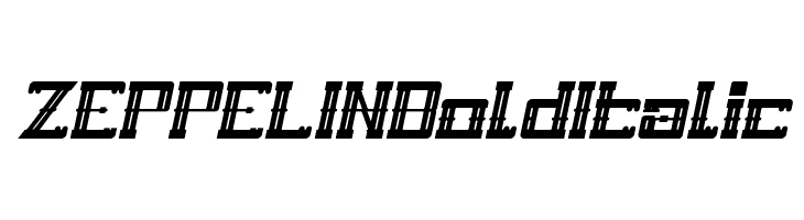 ZEPPELIN Bold Italic  免费字体下载