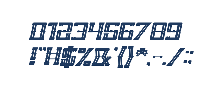 ZEPPELIN Bold Italic Other Characters