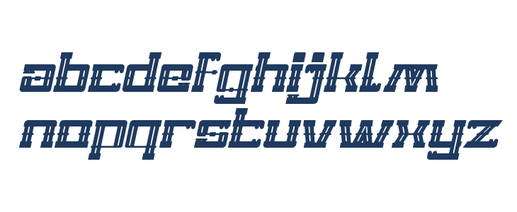 ZEPPELIN Bold Italic Lowercase