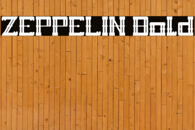 ZEPPELIN Bold Example 3