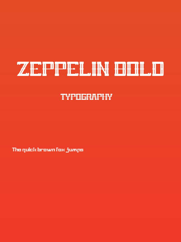 ZEPPELIN Bold Poster
