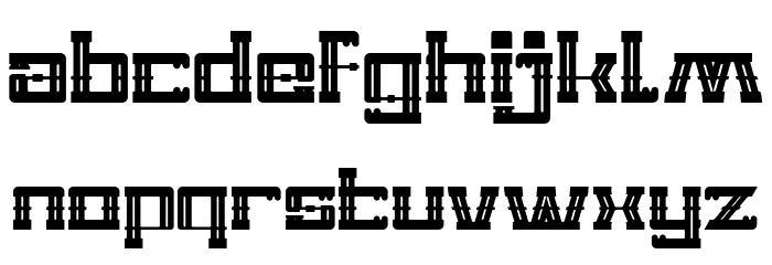 ZEPPELIN Bold Font LOWERCASE