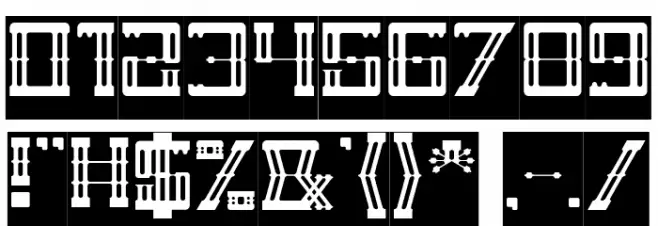 ZEPPELIN-Inverse Font OTHER CHARS