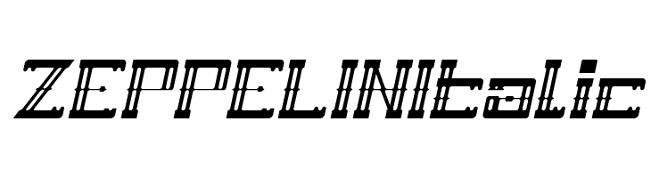 ZEPPELIN Italic  Скачать бесплатные шрифты
