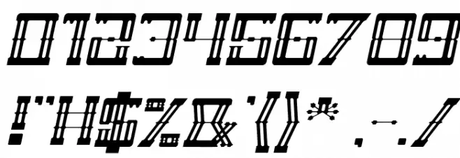ZEPPELIN Italic Font OTHER CHARS