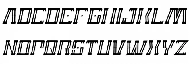 ZEPPELIN Italic Fonte MAIÚSCULAS