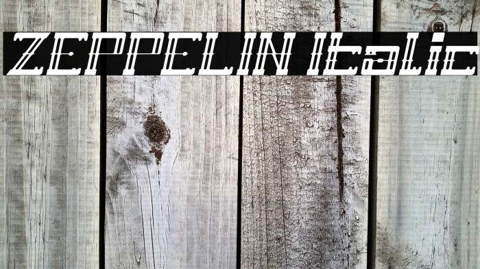 ZEPPELIN Italic Example 1