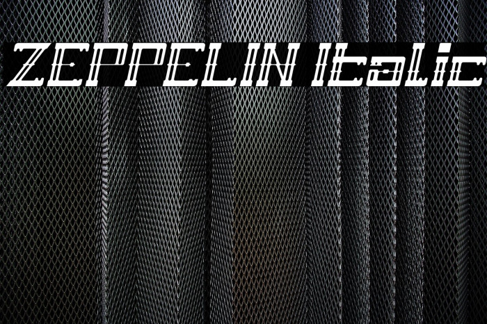 ZEPPELIN Italic Example 2