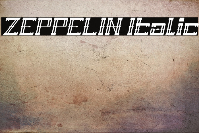 ZEPPELIN Italic Example 3