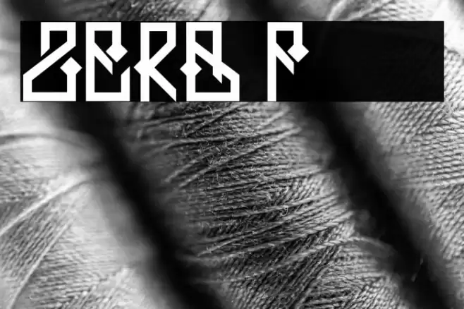 ZERB Шрифта examples