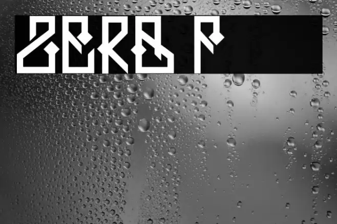 ZERB Шрифта examples