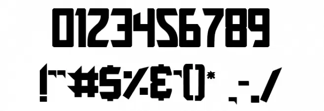 ZEROHATE Font OTHER CHARS