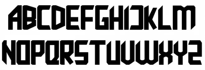 ZEROHATE Font Litere mari