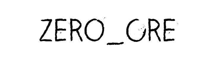 ZERO_CRE Font