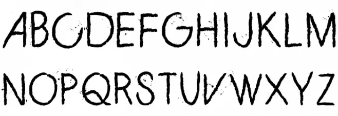 ZERO_CRE 字体 大写