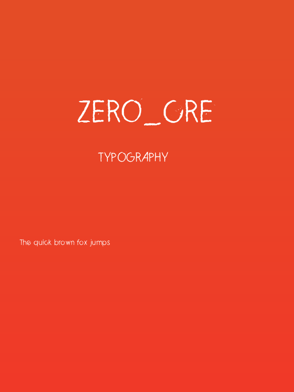 ZERO_CRE Poster