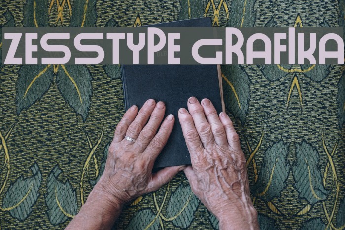 ZESSTYPE GRAFIKA Font examples