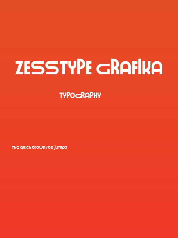 ZESSTYPE GRAFIKA Poster
