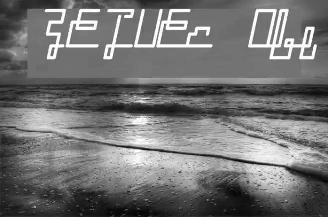 ZETUEcript Oblique Font examples