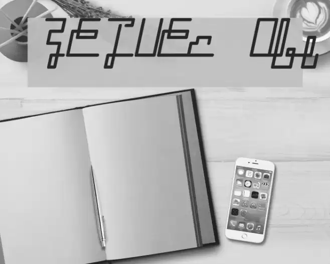 ZETUEcript Oblique Font examples