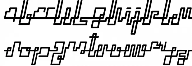 ZETUEcript Oblique 字体 小写