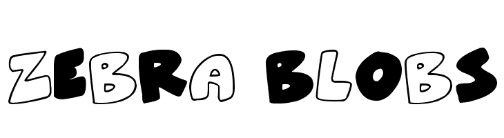 ZeBrA bLoBs  免费字体下载