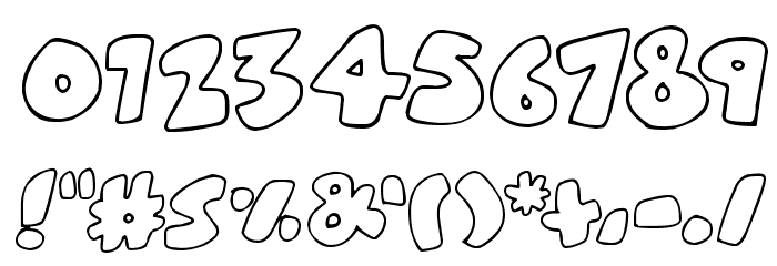 ZeBrA bLoBs Font OTHER CHARS