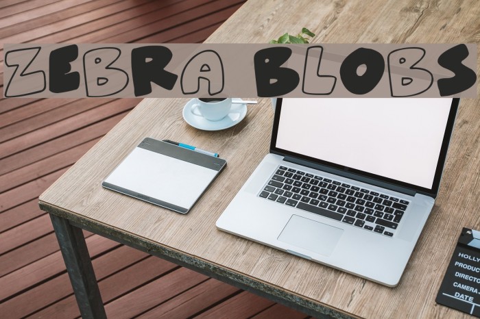 ZeBrA bLoBs Font examples