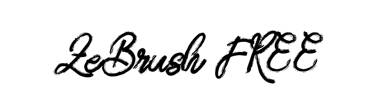 ZeBrush FREE  font caratteri gratis