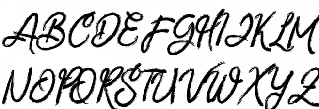 ZeBrush FREE Шрифта ВЕРХНИЙ