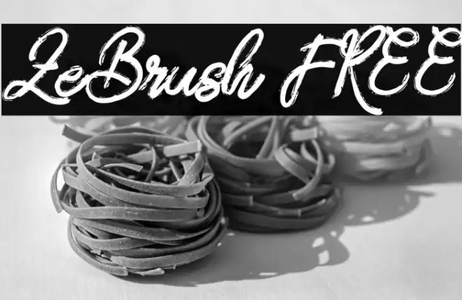 ZeBrush FREE Font examples
