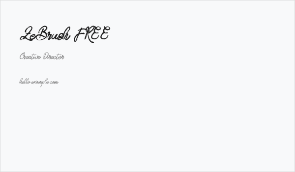 ZeBrush FREE Business Card