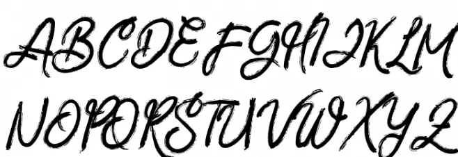 ZeBrushFREE 字体 大写