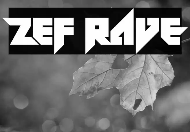ZeF RAVE Font examples