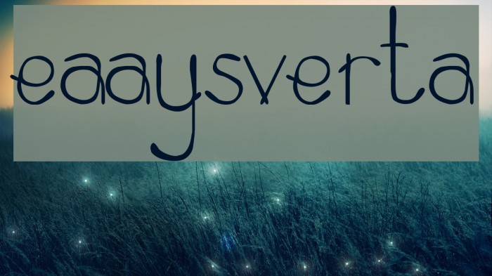 ZeaMaysEverta Font examples