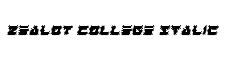 Zealot College Italic  免费字体下载