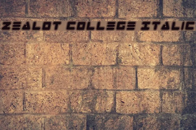 Zealot College Italic Example 1