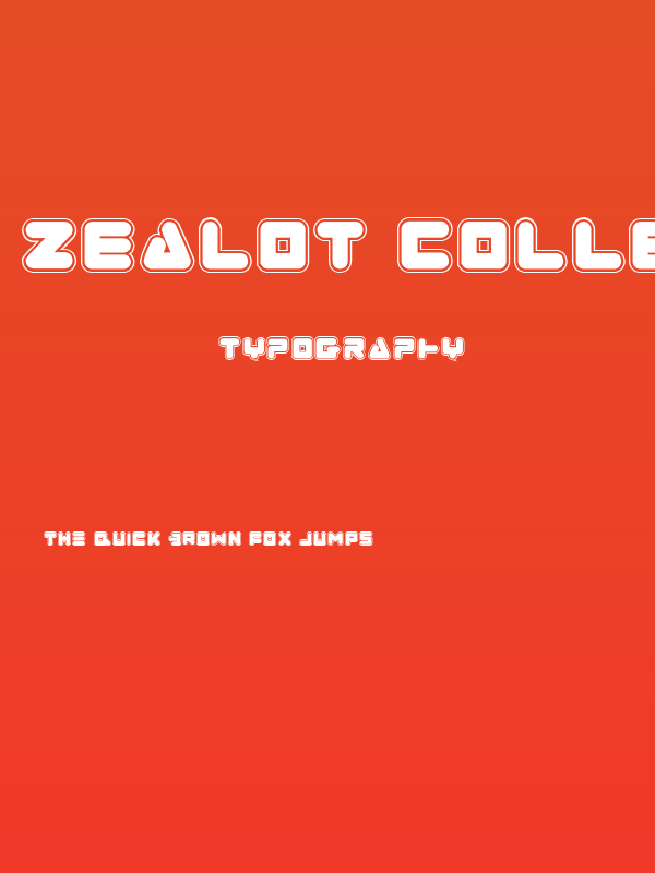 Zealot College Poster