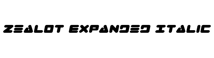 Zealot Expanded Italic  Descarca Fonturi Gratis