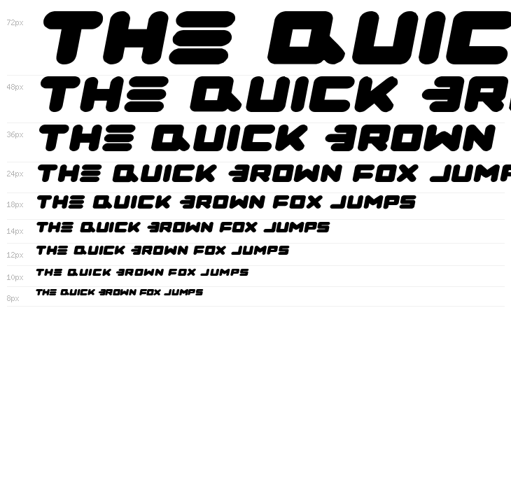 Zealot Expanded Italic Waterfall