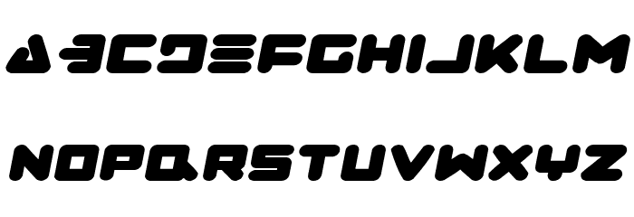 Zealot Expanded Italic Font LOWERCASE