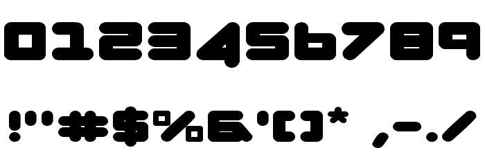 Zealot Expanded Font OTHER CHARS
