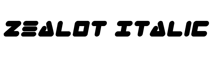 Zealot Italic Font