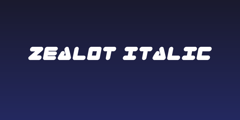 Zealot Italic Social Header