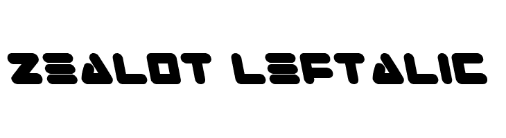 Zealot Leftalic  font caratteri gratis