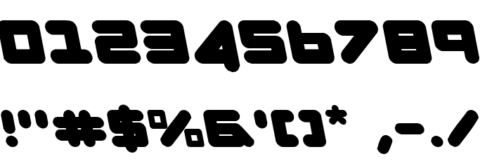 Zealot Leftalic Font OTHER CHARS