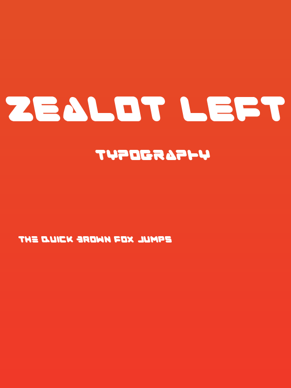 Zealot Leftalic Poster