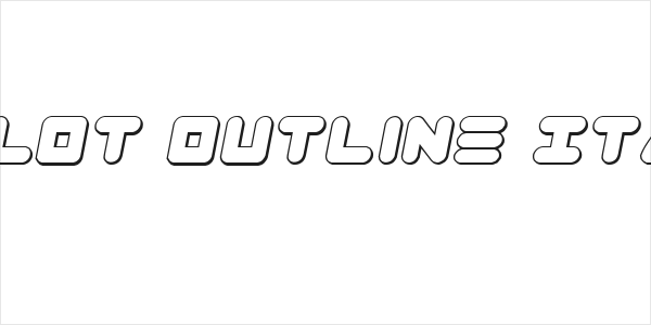 Zealot Outline Italic Logo