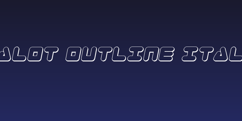 Zealot Outline Italic Social Header